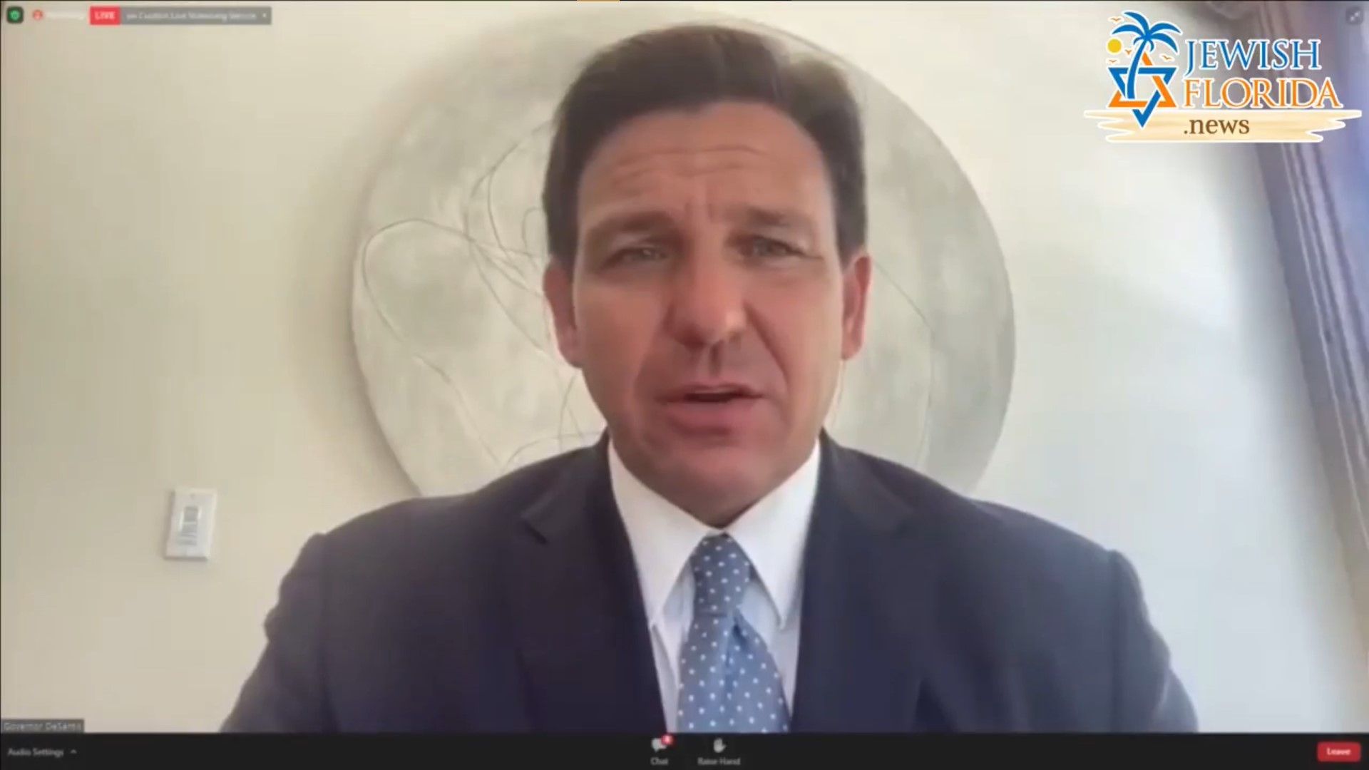 Gov. DeSantis Speaks To The Jewish Federations Of Florida About The Importance Of Stopping Antisemitism And Supporting Israel