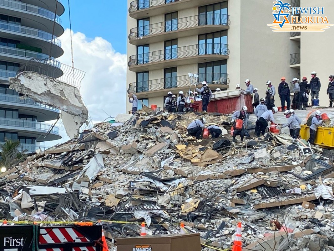 Search for Florida Condo Collapse Survivors Suspended After Cracking Heard in Sister Tower