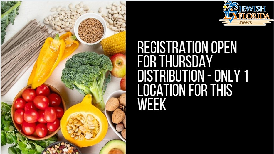 Registration Open for Thursday Distribution – Only 1 Location for This Week