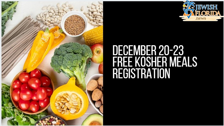 December 20-23 Free Kosher Meals Registration