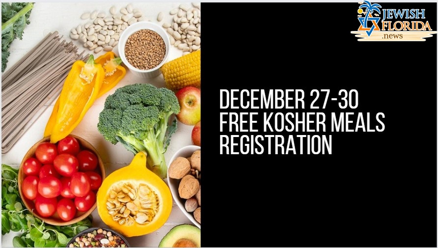 December 27-30 Free Kosher Meals Registration