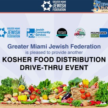 Kosher Food Distribution at Greater Miami Jewish Federation on October 21