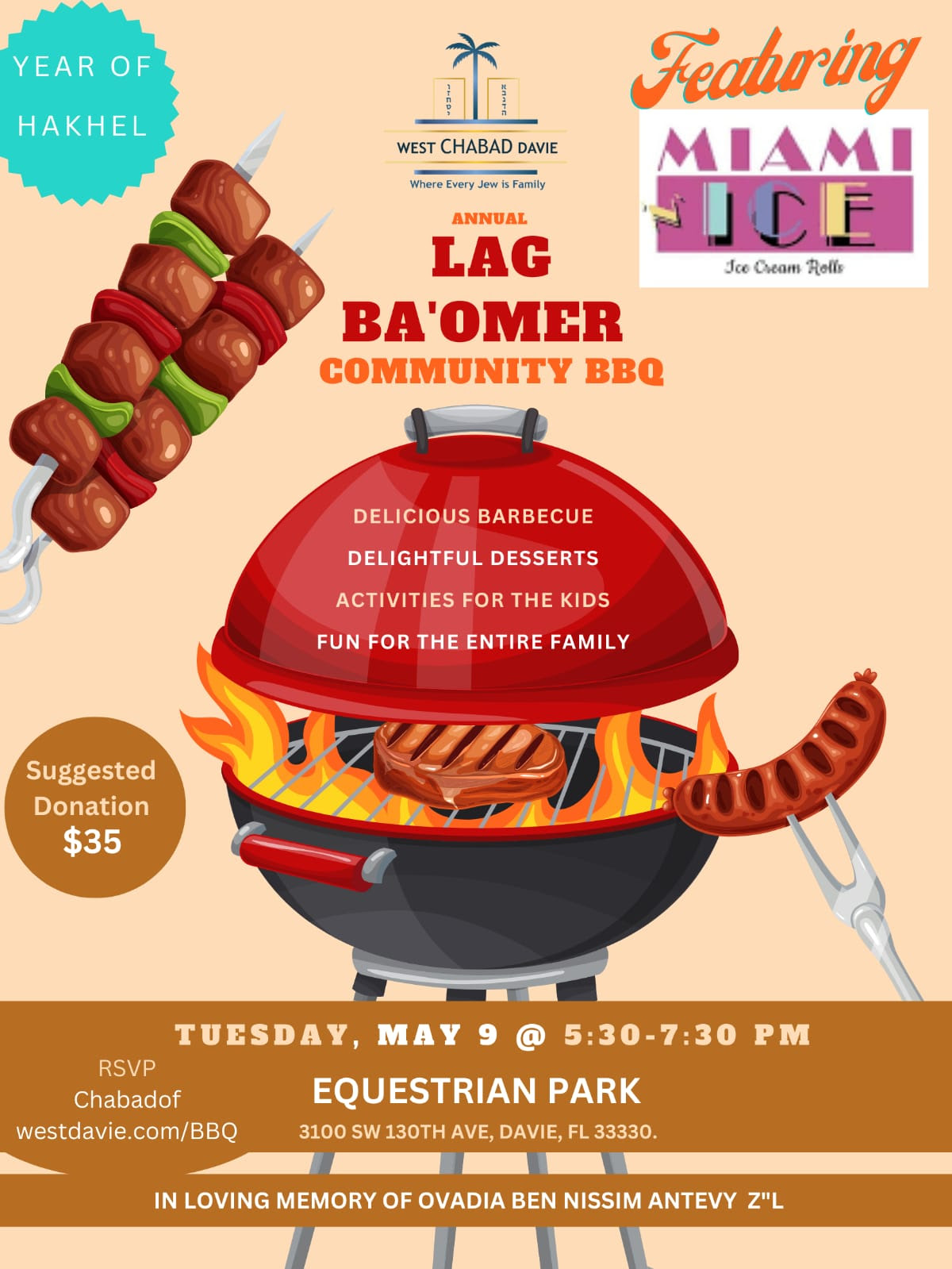Annual Lag Ba’omer Community BBQ