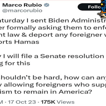 Mark Rubio: “Deport Hamas Supporters”