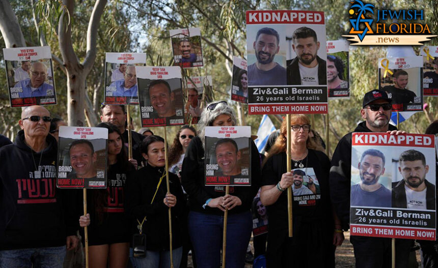 The Latest | Families of hostages held in Gaza launch a 4-day march to demand their freedom