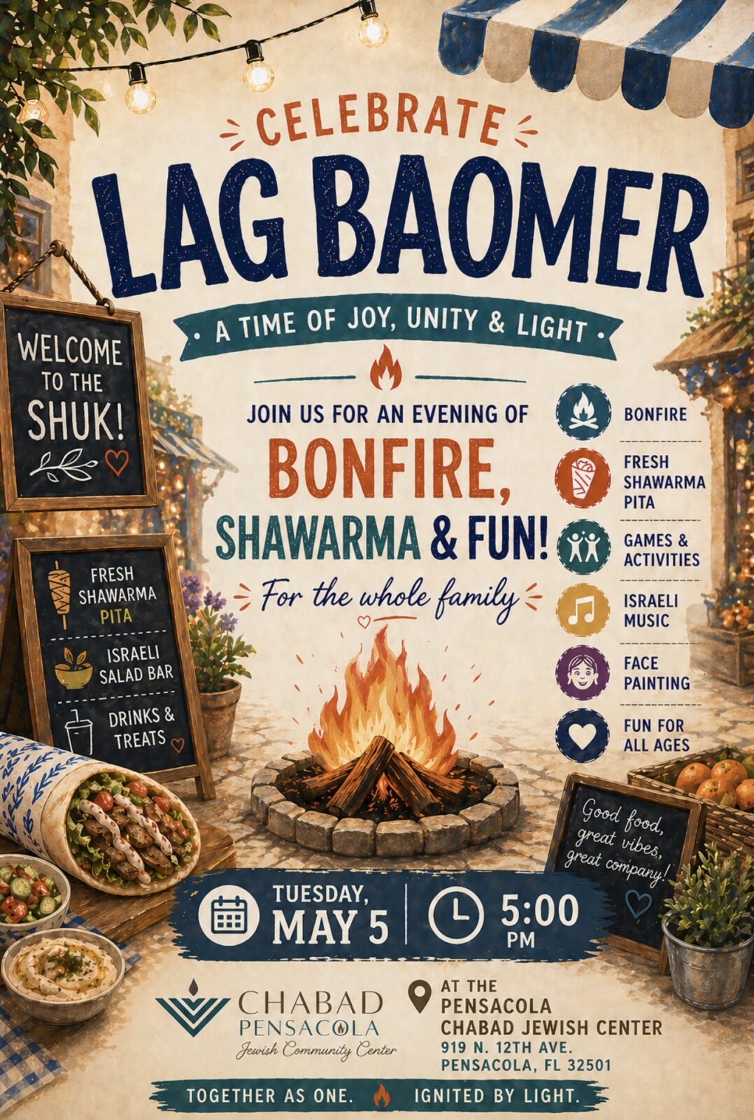 Lag Baomer Bonfire & Shawarma!