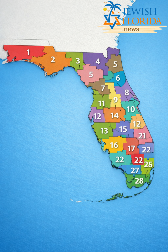 Proposed Florida District Map Could Put Jewish, Pro‑Israel House Democrats in Peril