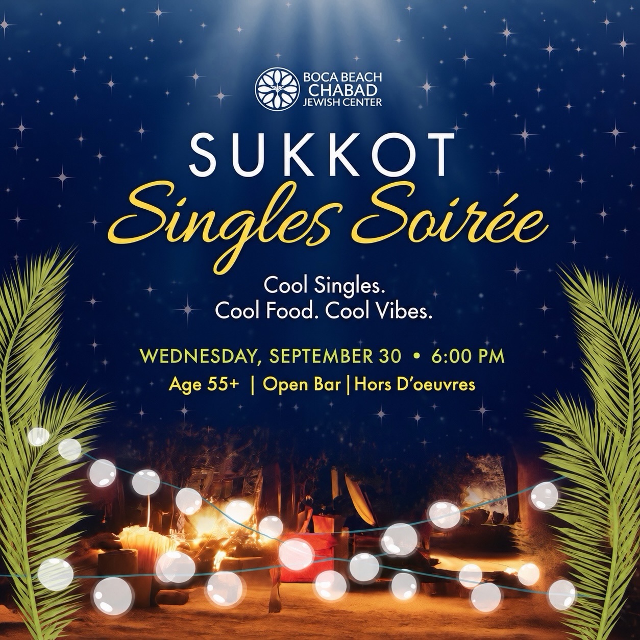 Sukkot Singles Soirée