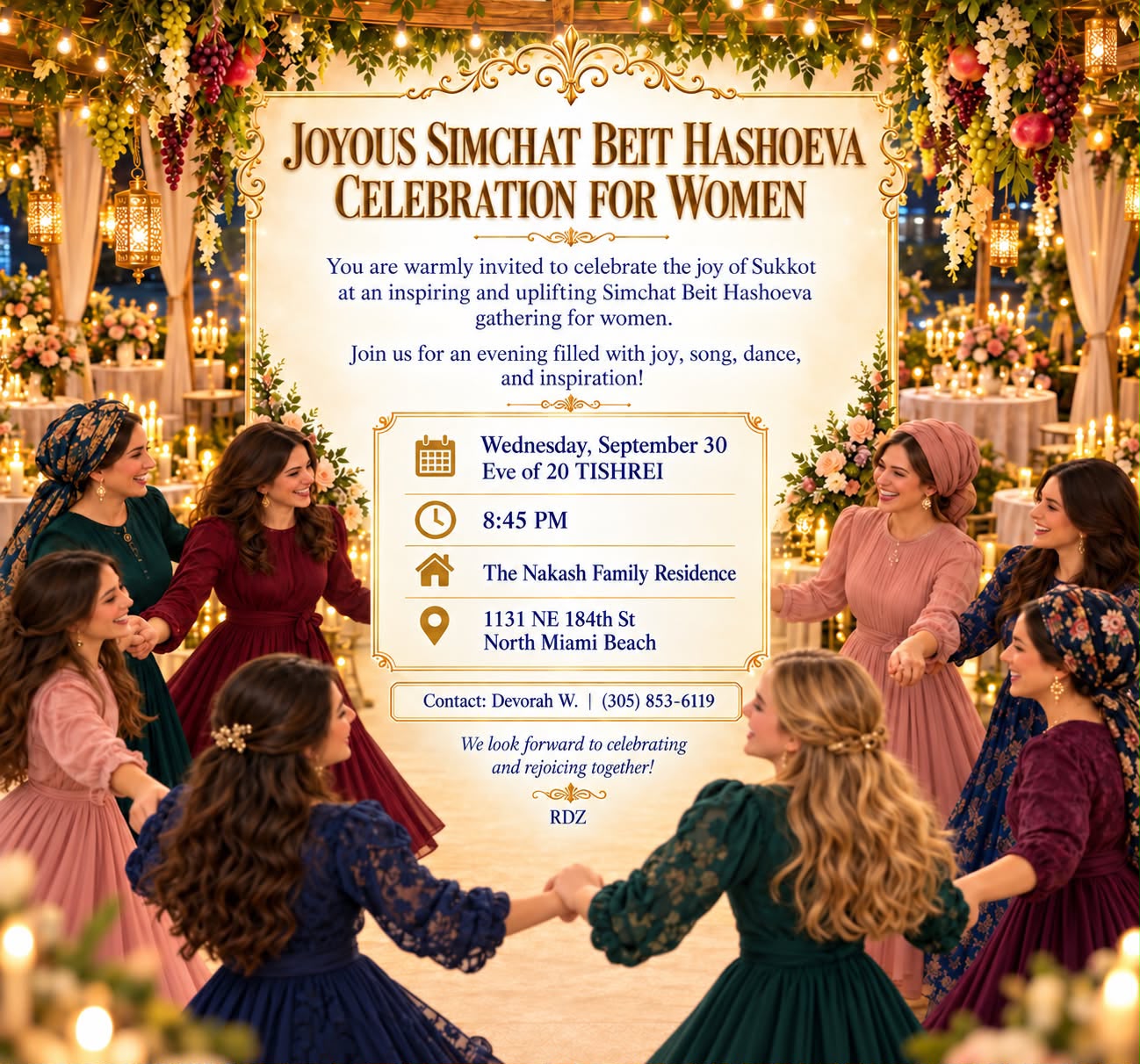 Joyous Simchat Beit Hashoeva – Celebration for Women